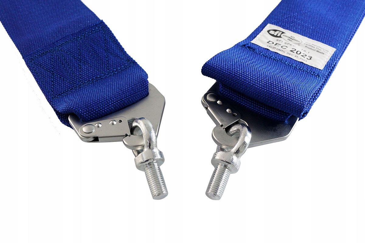 Pasy sportowe SLIDE Quick Blue Homologacja SFI Part number JB PA 074