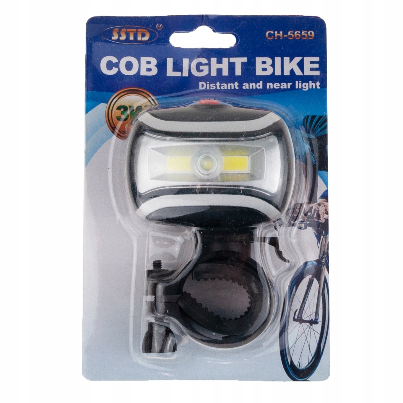 

Lampka Rowerowa na kierownicę przednia 5 Led Cob