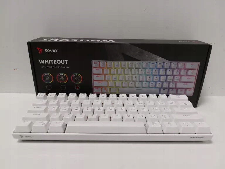Klawiatura mechaniczna SAVIO Whiteout BROWN