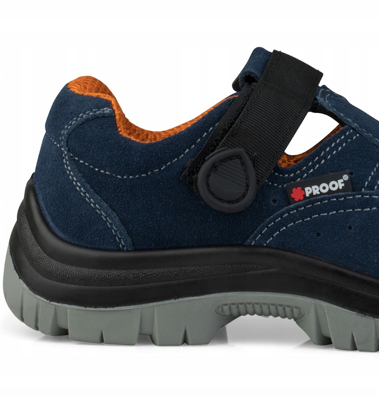 BUTY ROBOCZE MĘSKIE OCHRONNE BHP SANDAŁY NOSEK 47 Model BUTY ROBOCZE KAPS1 WELUR S1 PROOF