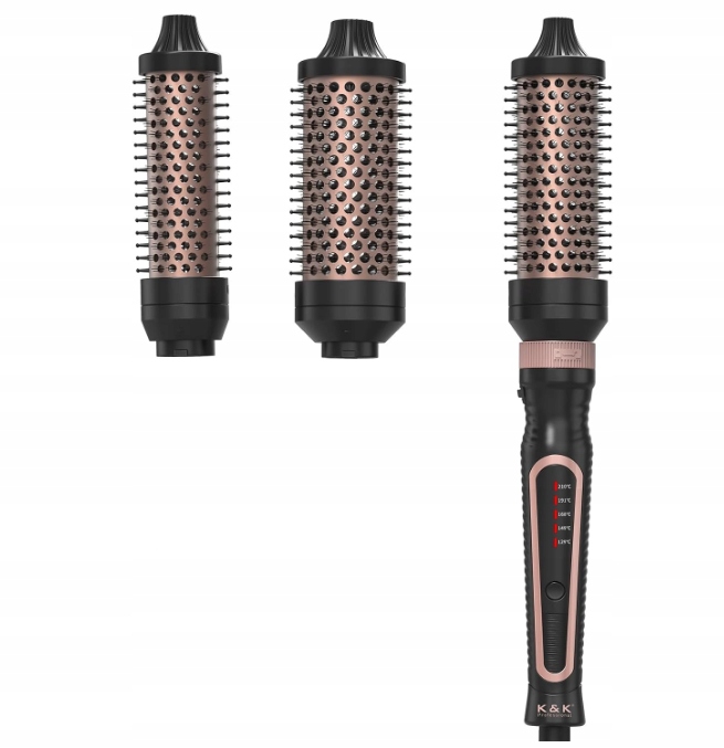 Szczotka termiczna zestaw 3 w 1 szczotek termicznych lokówka 3