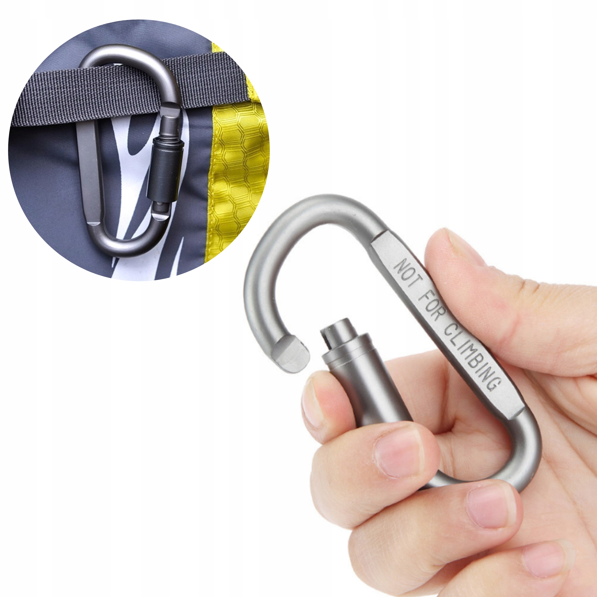 

Brelok karabińczyk do kluczy aluminiowy zakręcany