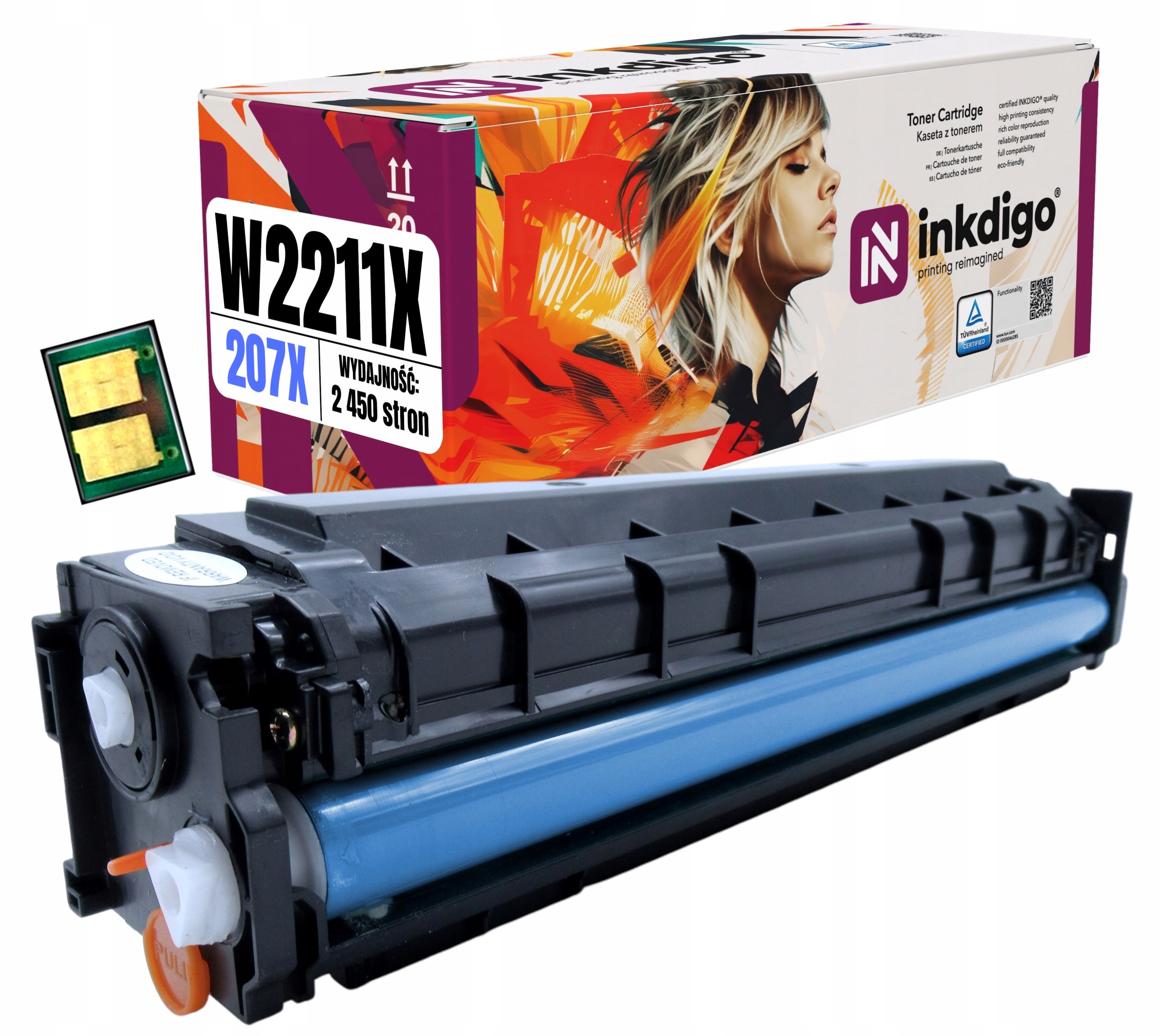Toner pro Hp W2211X LaserJet M255nw M283fdn Chip