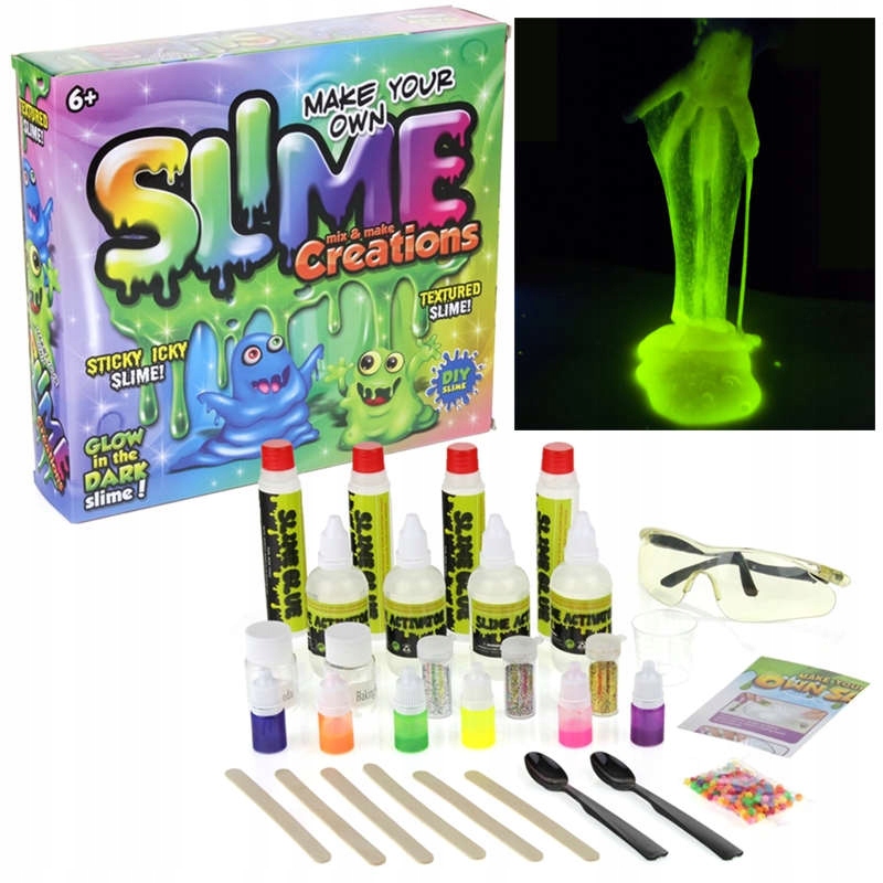 

Slime Gluty Mega Zestaw 10w1 Aktywator Dodatki