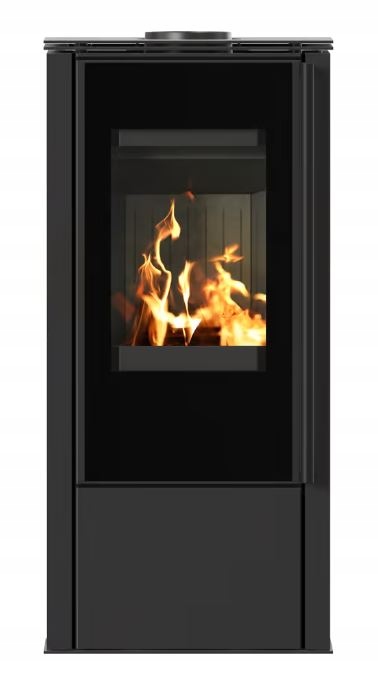 Volně Kamna kamna Hati 5,5 kW, černá uvnitř, s rekuperací Eco