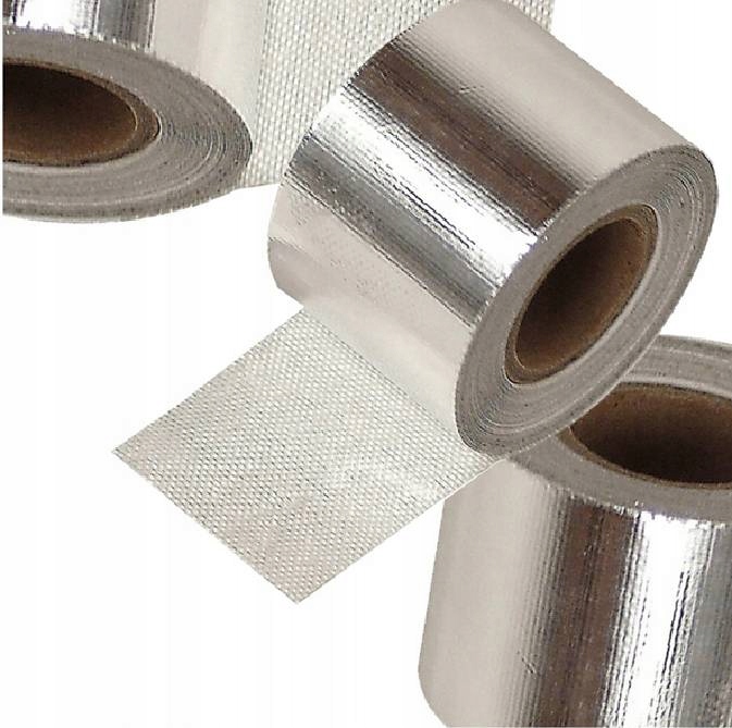 Srebrna osłona termiczna samoprzylepna 20 mm x 5 m taśma termoizolacyjna