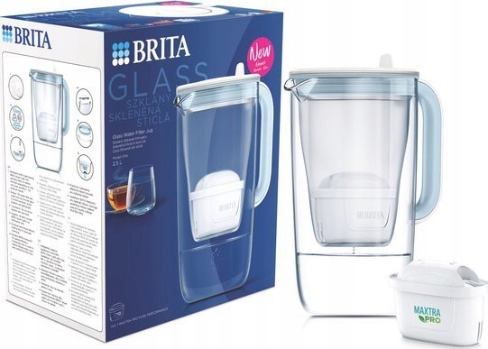 Brita Glass 2,5L niebieski 2 wkład Maxtra Pro Pure Performance