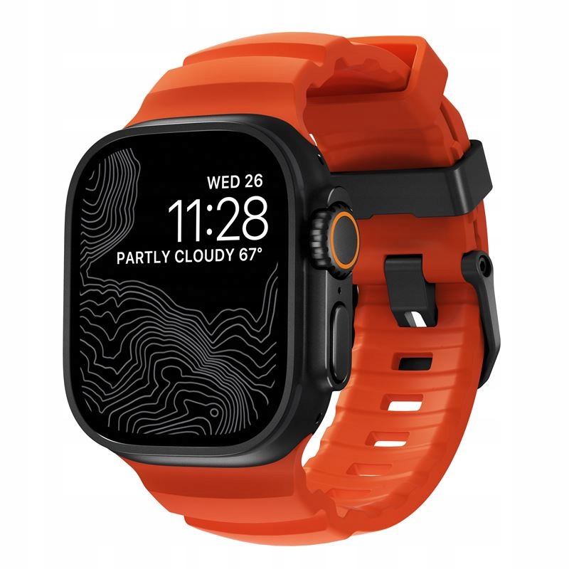 Nomad remienok Rocky Point Band pre Apple Watch 46/49mm Magma/Black…