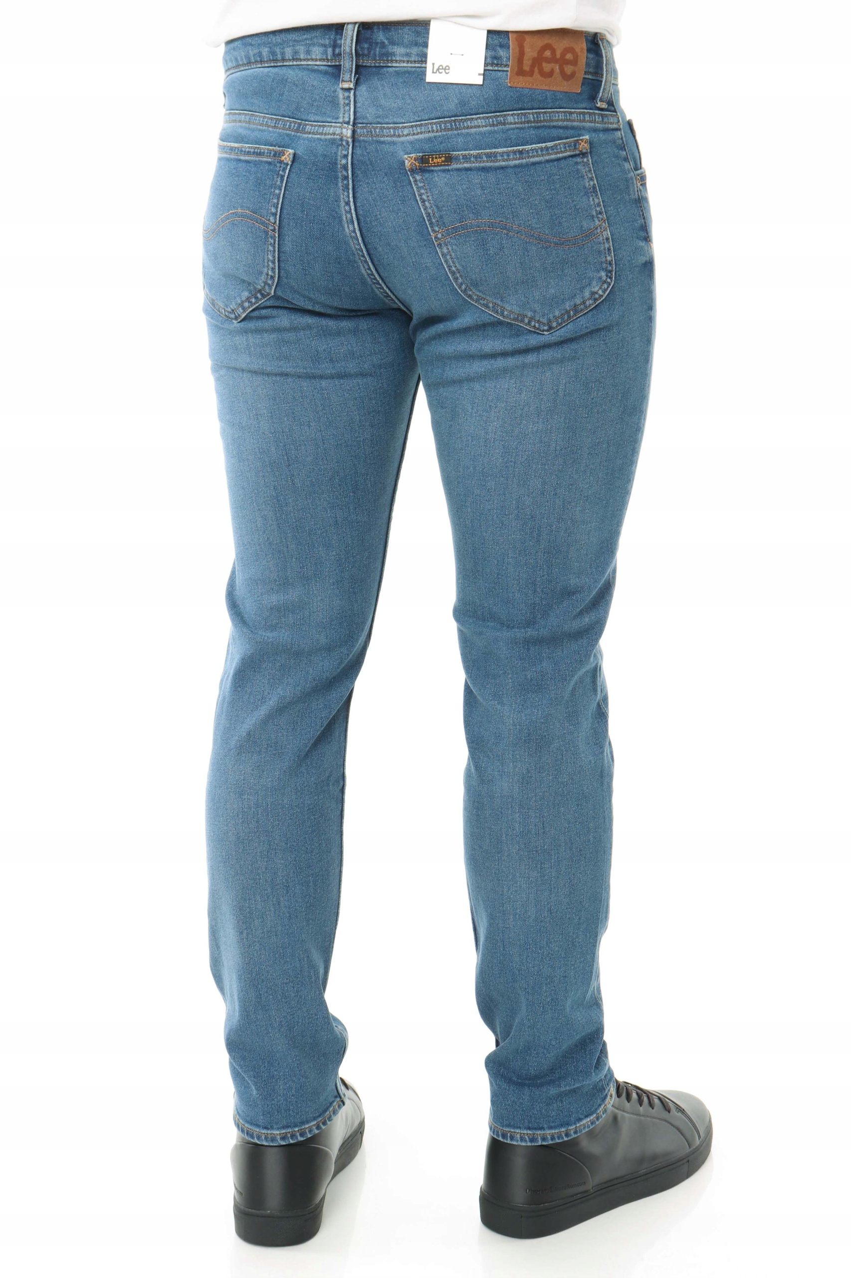 LEE RIDER spodnie męskie zwężane jeansy W34 L32 Fason zwężane