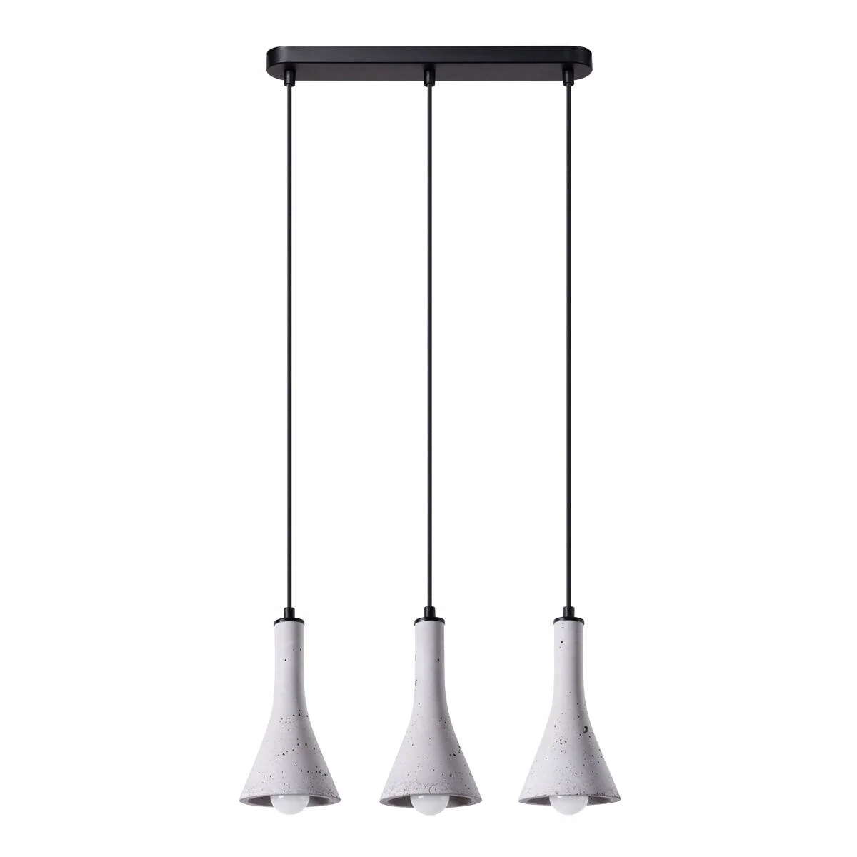 Závesná lampa Sollux Lighting Rea šedá 3xE14 betónové tienidlo
