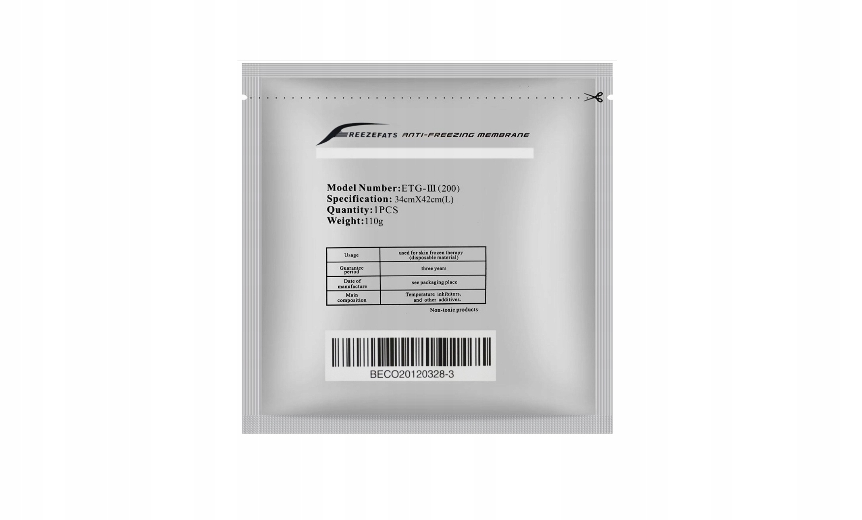 14x MEMBRANA PRZECIWZAMROŻENIOWA KRIOLIPOLIZA 110g