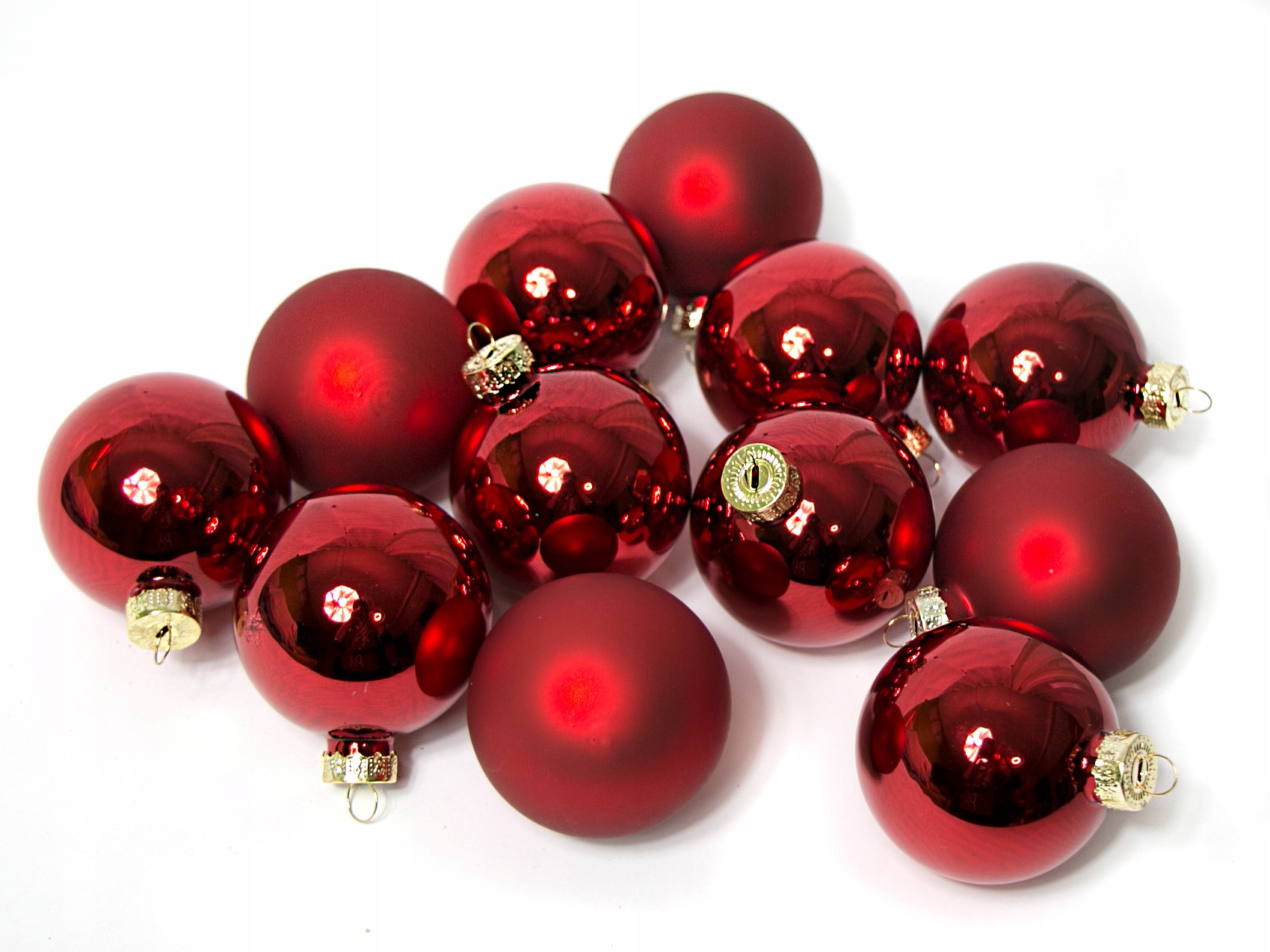 

Bombki Szklane Czerwone Na Choinkę opak. 12szt 6cm