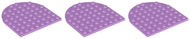 

Lego 41948 Płytka 8x8 lawendowa śr. (24g) 3 szt.