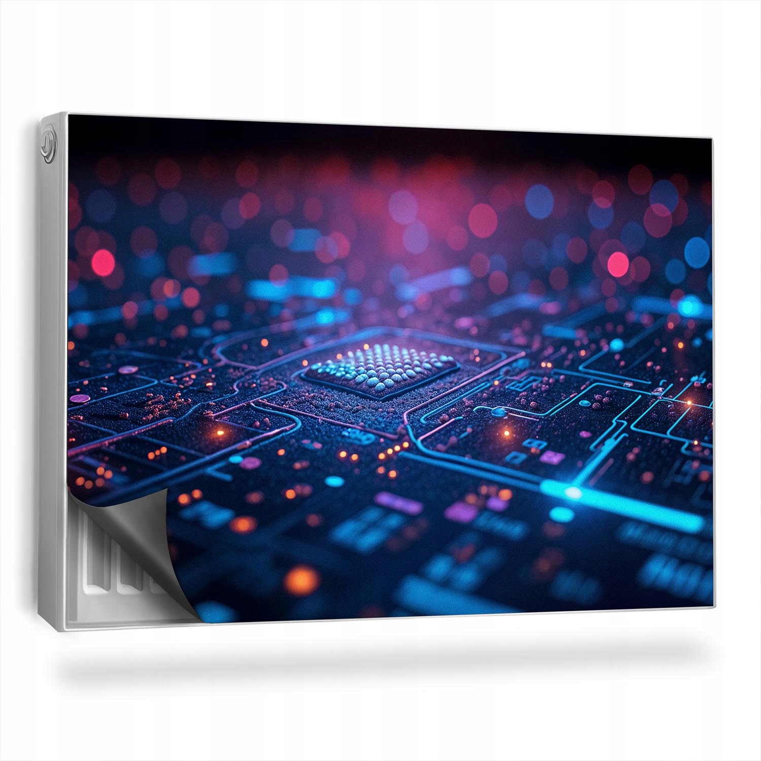 Maskovač na radiátor Neonové elektronické součástky 90x60 cm