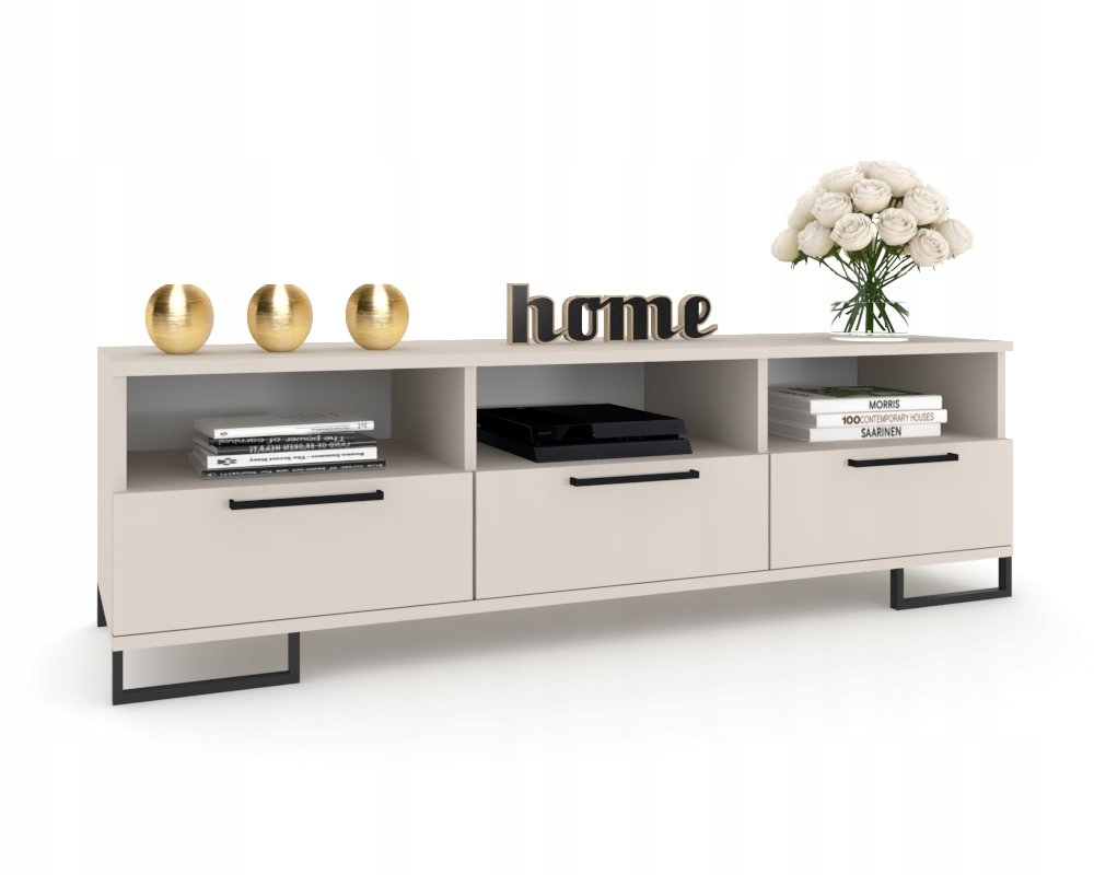 Rtv skříňka Komoda se zásuvkami Police do obývacího pokoje Loft Hania Kašmír 150