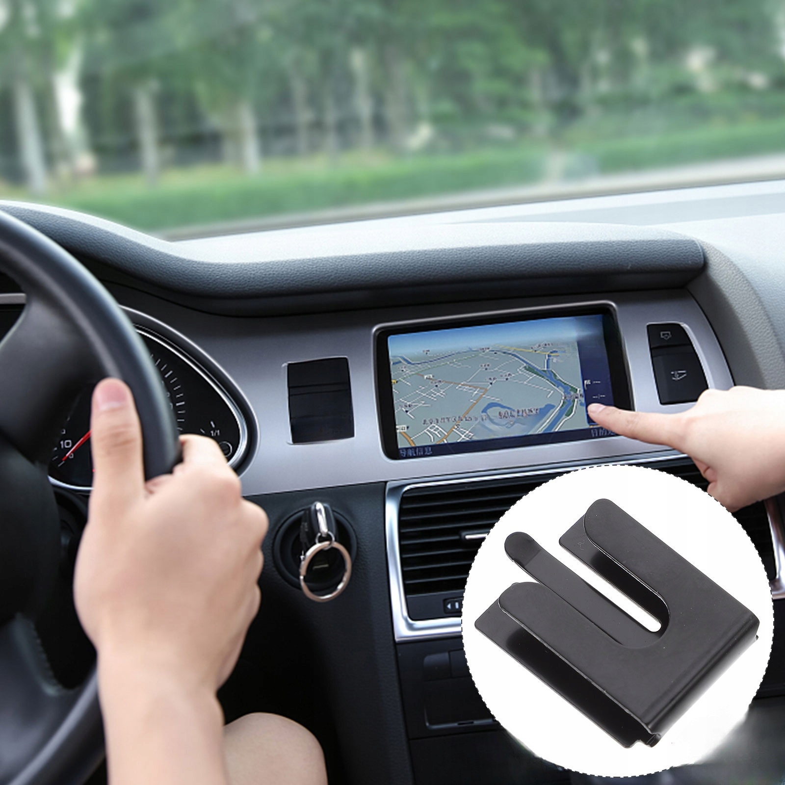 4 SZT. UCHWYT NA RADIO PRZENOŚNE ŻELAZNY RĘCZNY SZYNKA RADIO Model 39293886