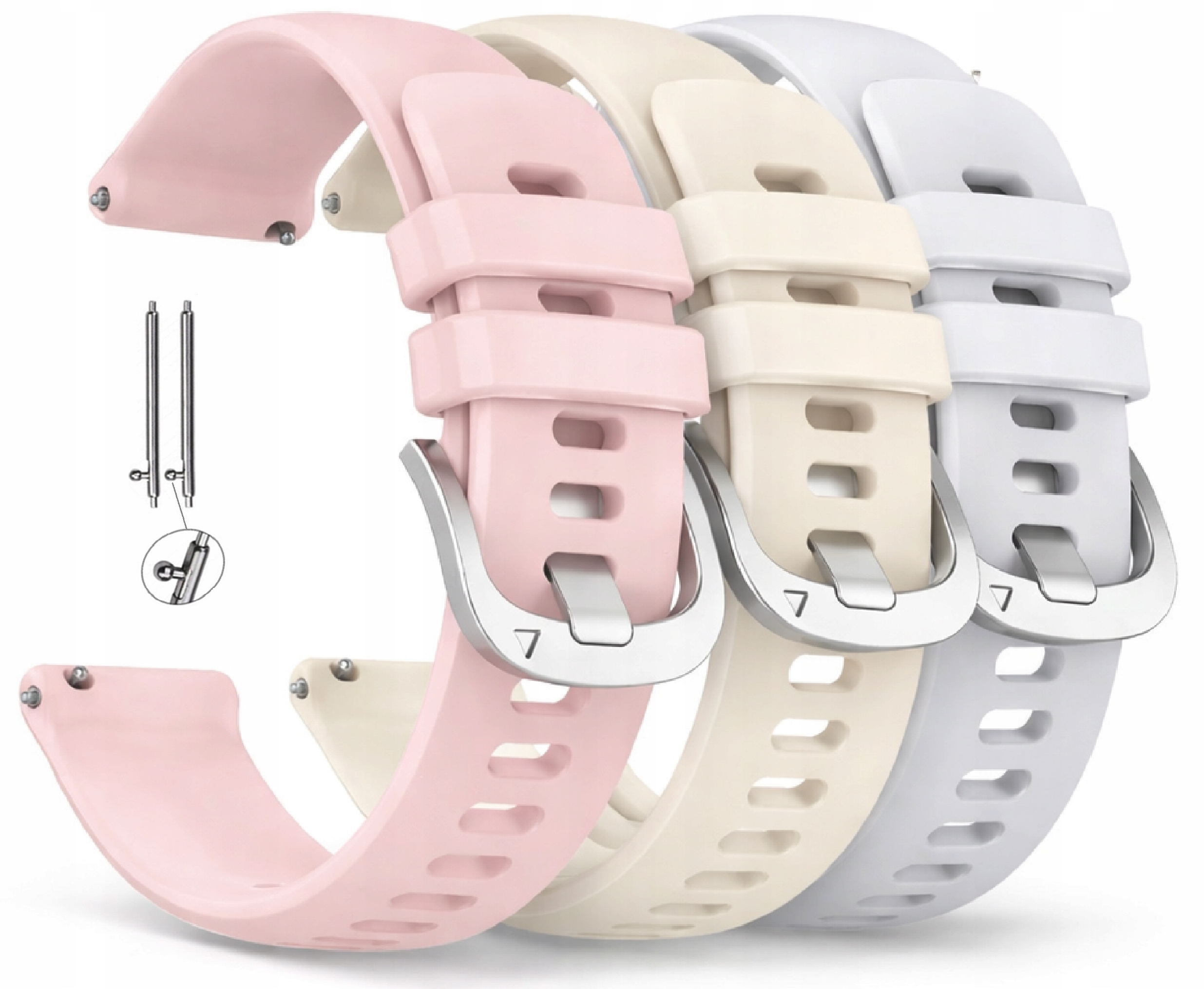 3x Pasek Do Garmin Venu 2S 3S Vivoactive 4S Vivomove Move 3S 255S 256S 18mm