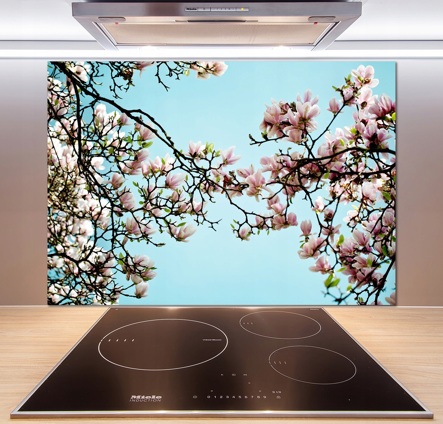 

Panel do kuchni Kwiaty magnolii 100x70 cm + Klej