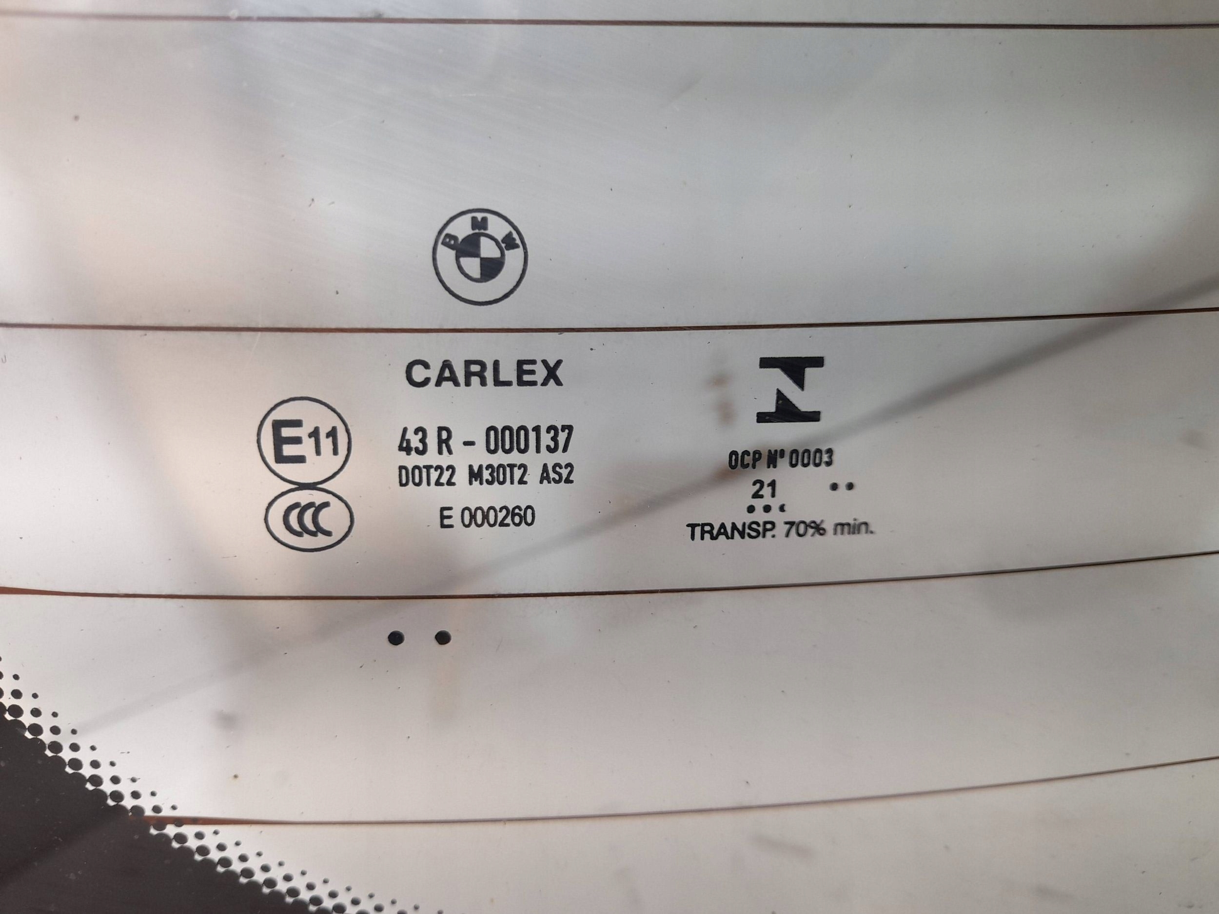 BMW 5 G30 window rear 43R000137 (3)