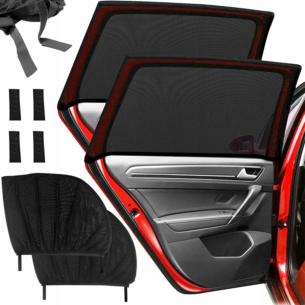 OSŁONA MOSKITIERA SIATKA PRZECIWSŁONECZNA NA SZYBĘ DO SAMOCHODU AUTA SZYBY