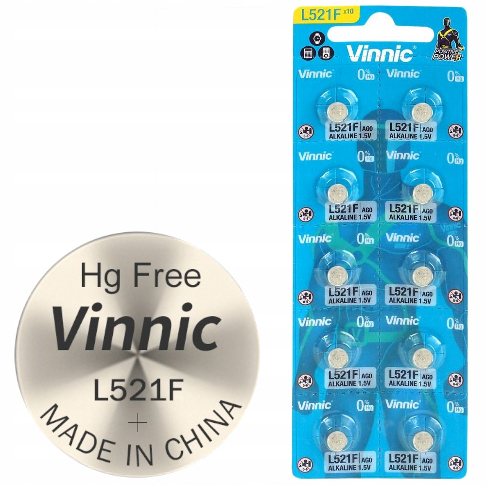 

10x Bateria Alkaliczna SR726 LR59 SR59 396 1,5V