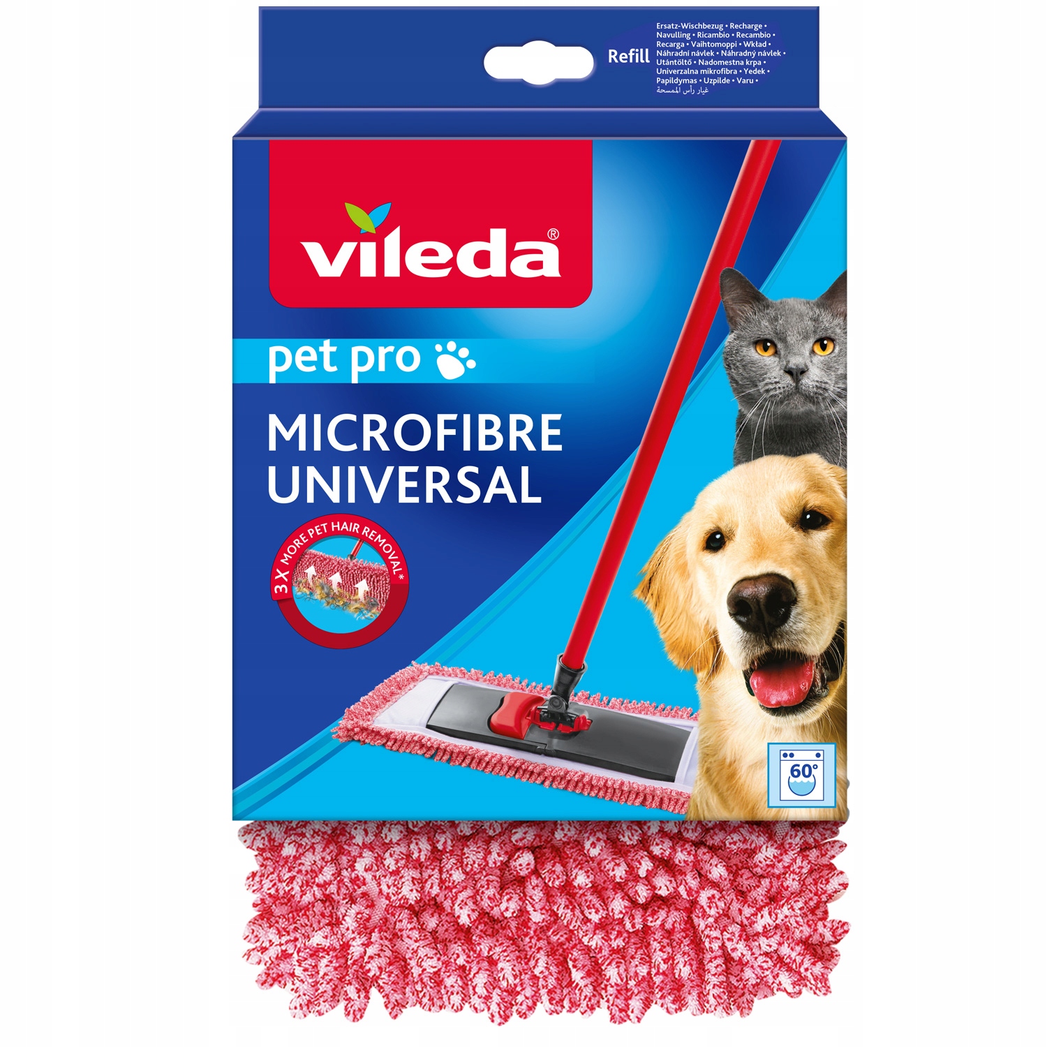 Levně Vložka do mopu Mop na srst a vlasy Vileda Pet Pro