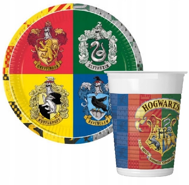 

Talerzyki kubeczki zestaw Harry Potter