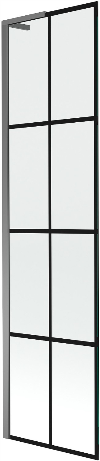 Mexen Next L paravan vanový 1-křídlý 50 x 150 cm, černý vzor, gun metal 8