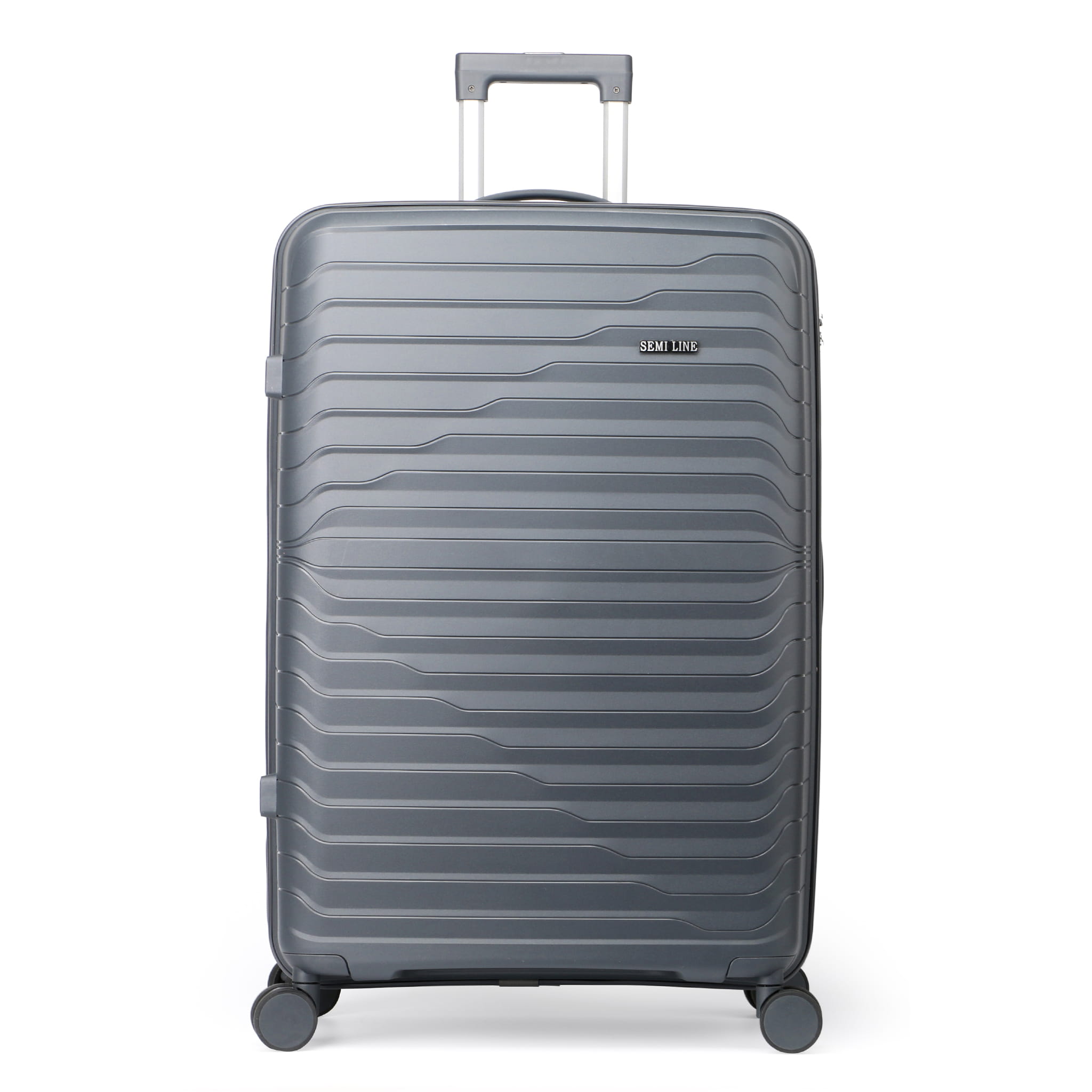 Duża twarda walizka z polipropylenu 28" Semi Line T5781-3 zamek szyfrowy