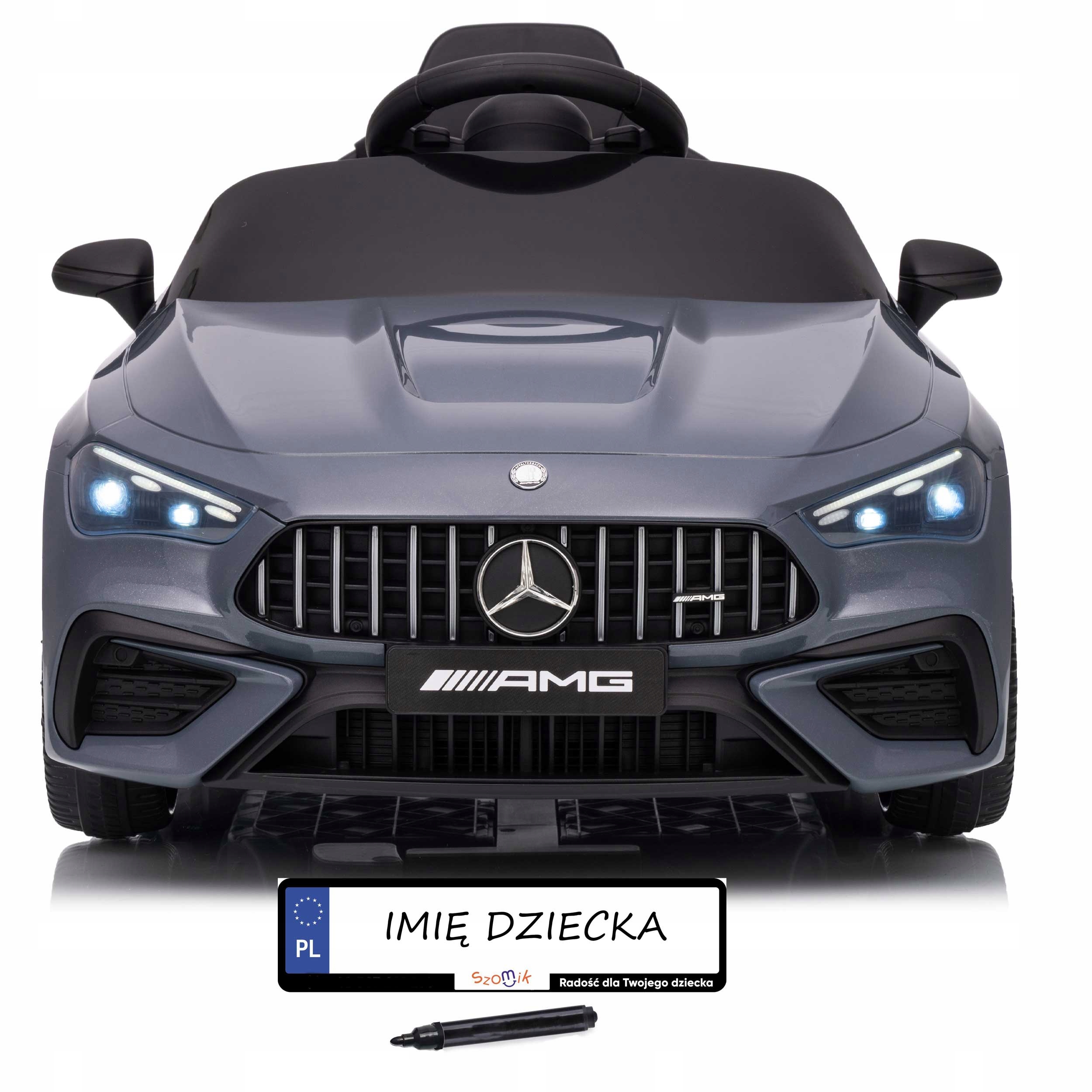 Autko na akumulator dla dzieci Mercedes CLE53 4x4 Eva ekoskóra LEDy Tablice