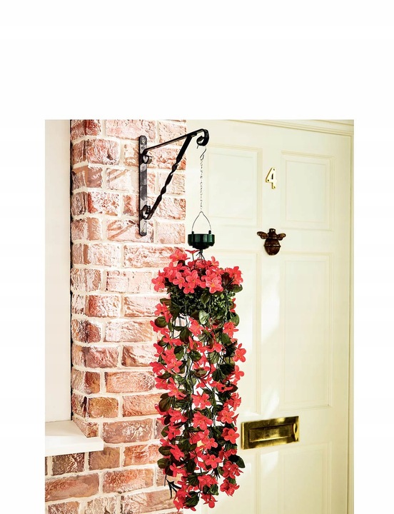 WISZĄCE KWIATY LAMPKI SOLARNE DEKORACJA ŚWIETLNA DO OGRODU, NA BALKON Liczba sztuk 1 szt.