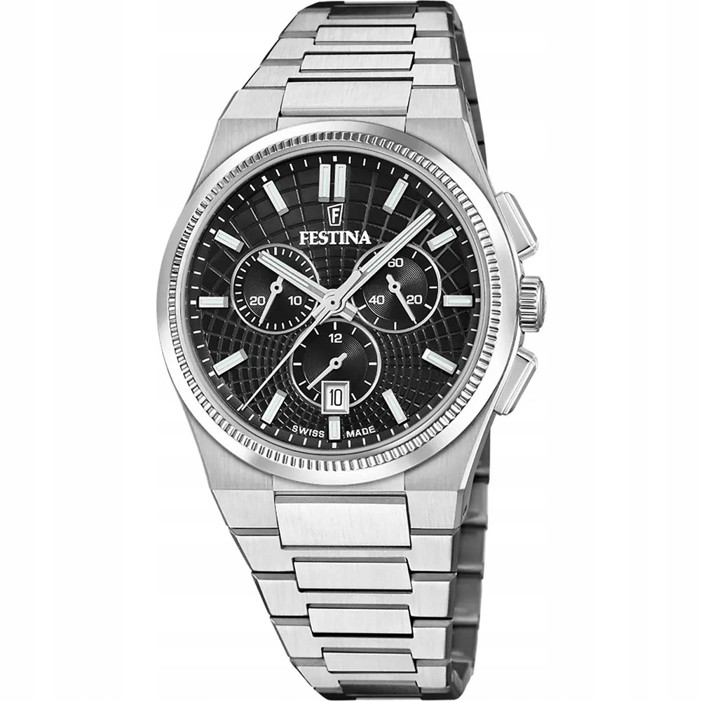 Pánské Hodinky Festina F20059-4 stříbrný náramek