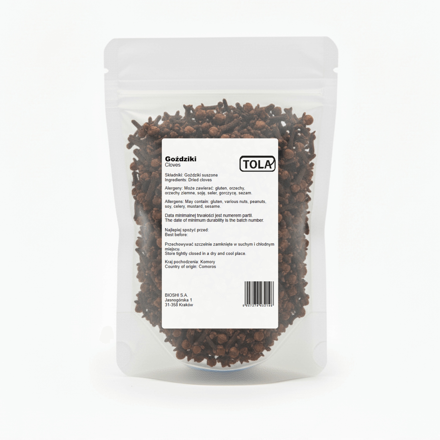 Levně Hřebíček 1 kg – aromatické koření Tola