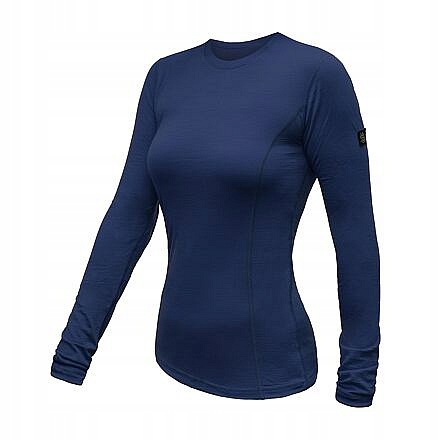 Sensor Merino Active dámské triko dl.rukáv deep blue velikost S