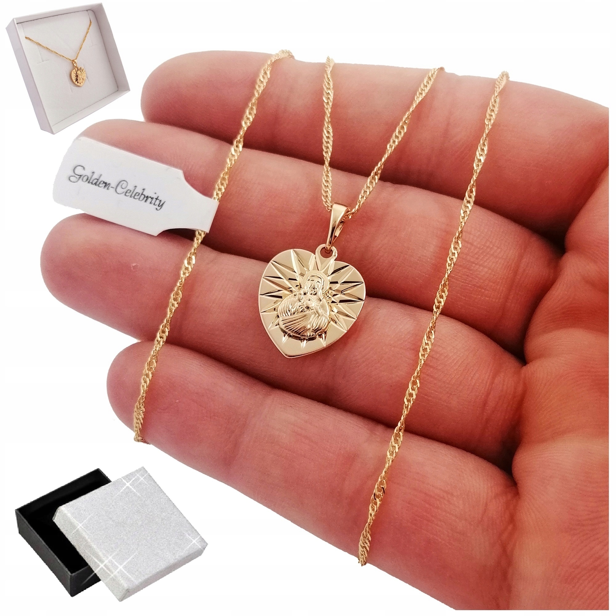 Zlatý Řetízek Medailon Z Chirurgické Oceli 18K
