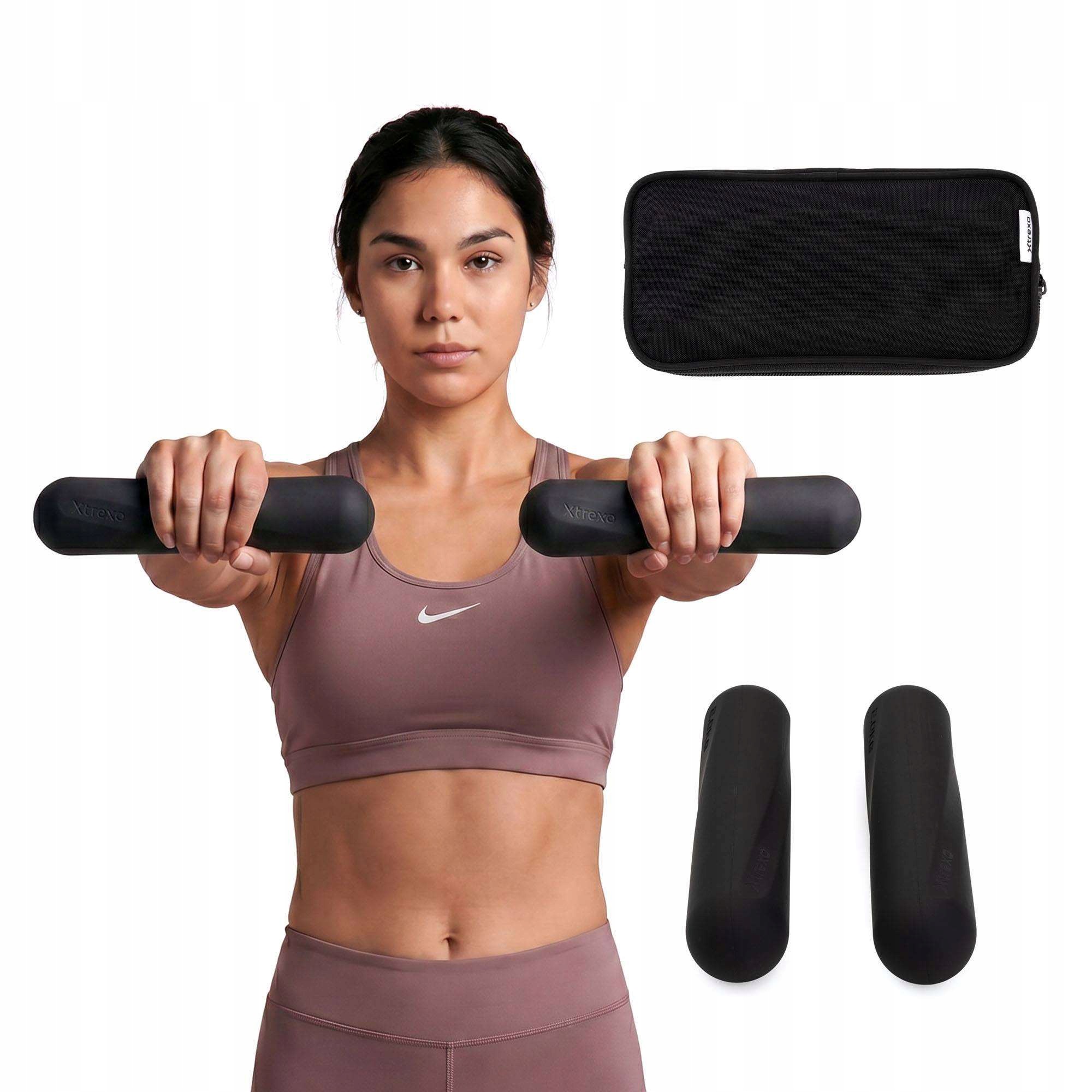 Zestaw hantli Xtrexo Sculpt 2 x 2 kg czarny Hantelki Ciężarki Do Ćwiczeń