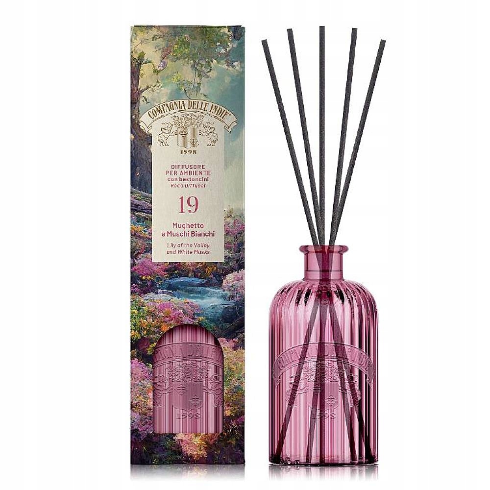 Levně Compagnia delle Indie difuzér vůně Mughetto & Muschi Bianchi 1L