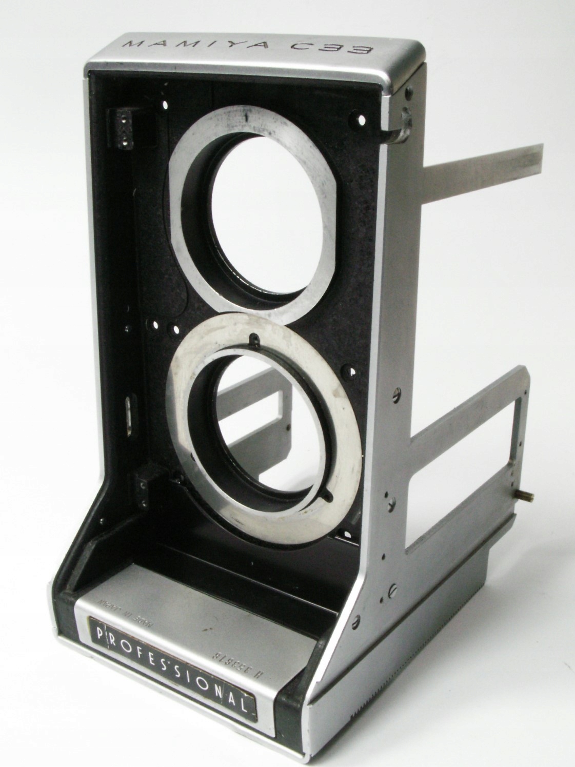 MAMIYA C33: czołówka, 2x nameplate UNIKAT!