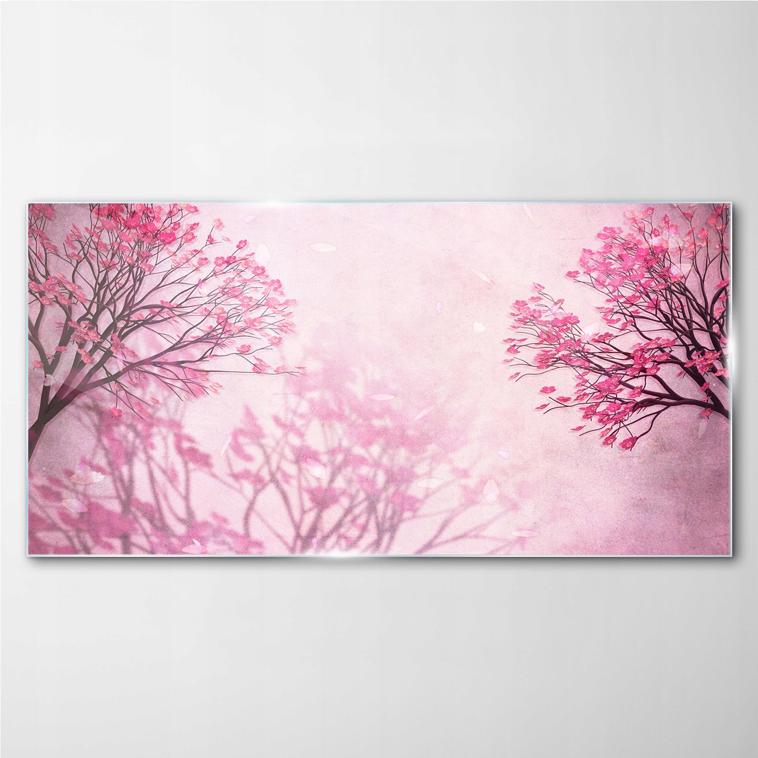 

Obraz na ścianę szklany Drzewa kwiaty 100x50 cm