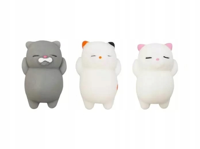 

Squishy cat zestaw 3 kotków gniotków