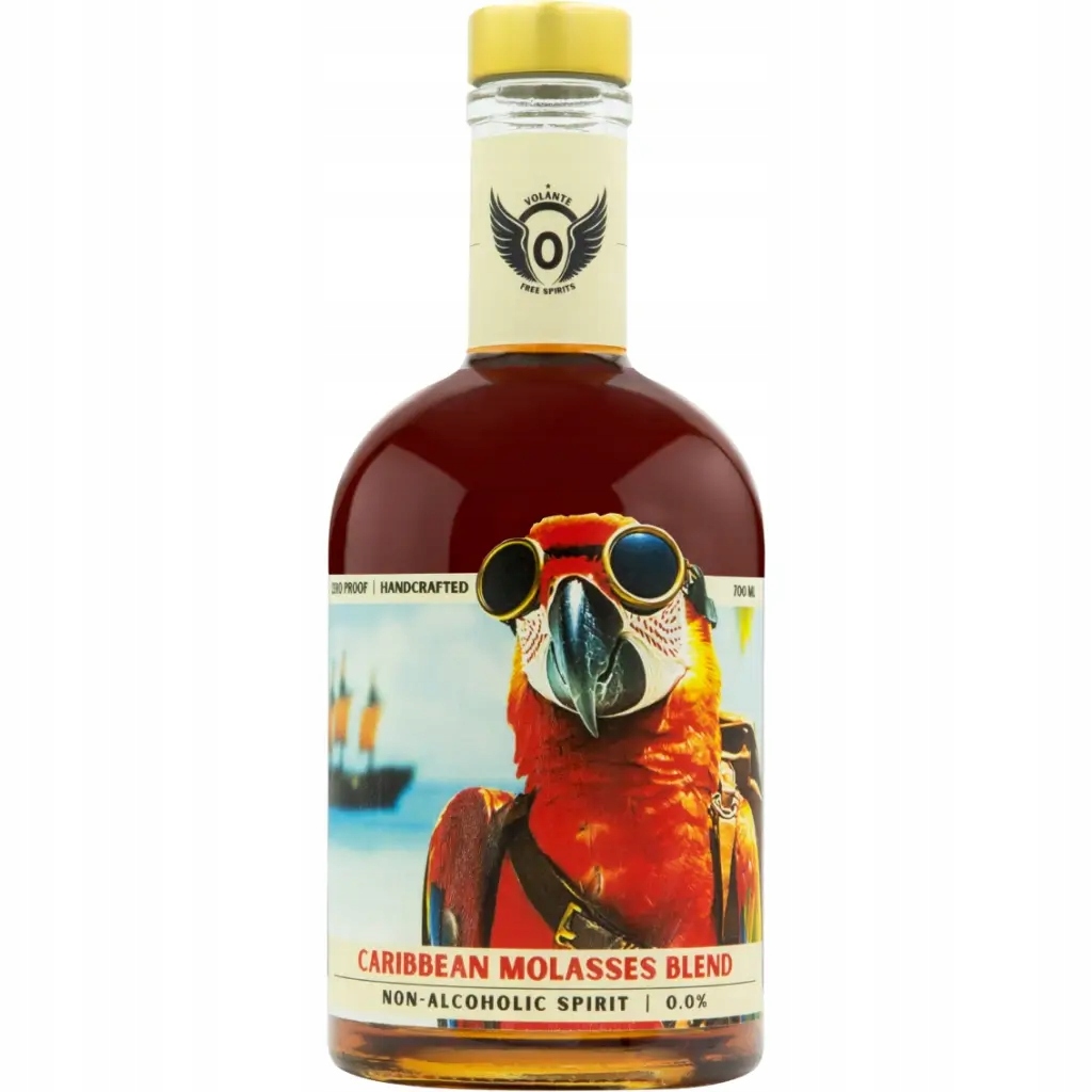 Nealkoholický rum Volante Caribbean Molasses Blend 0,0% 700 ml