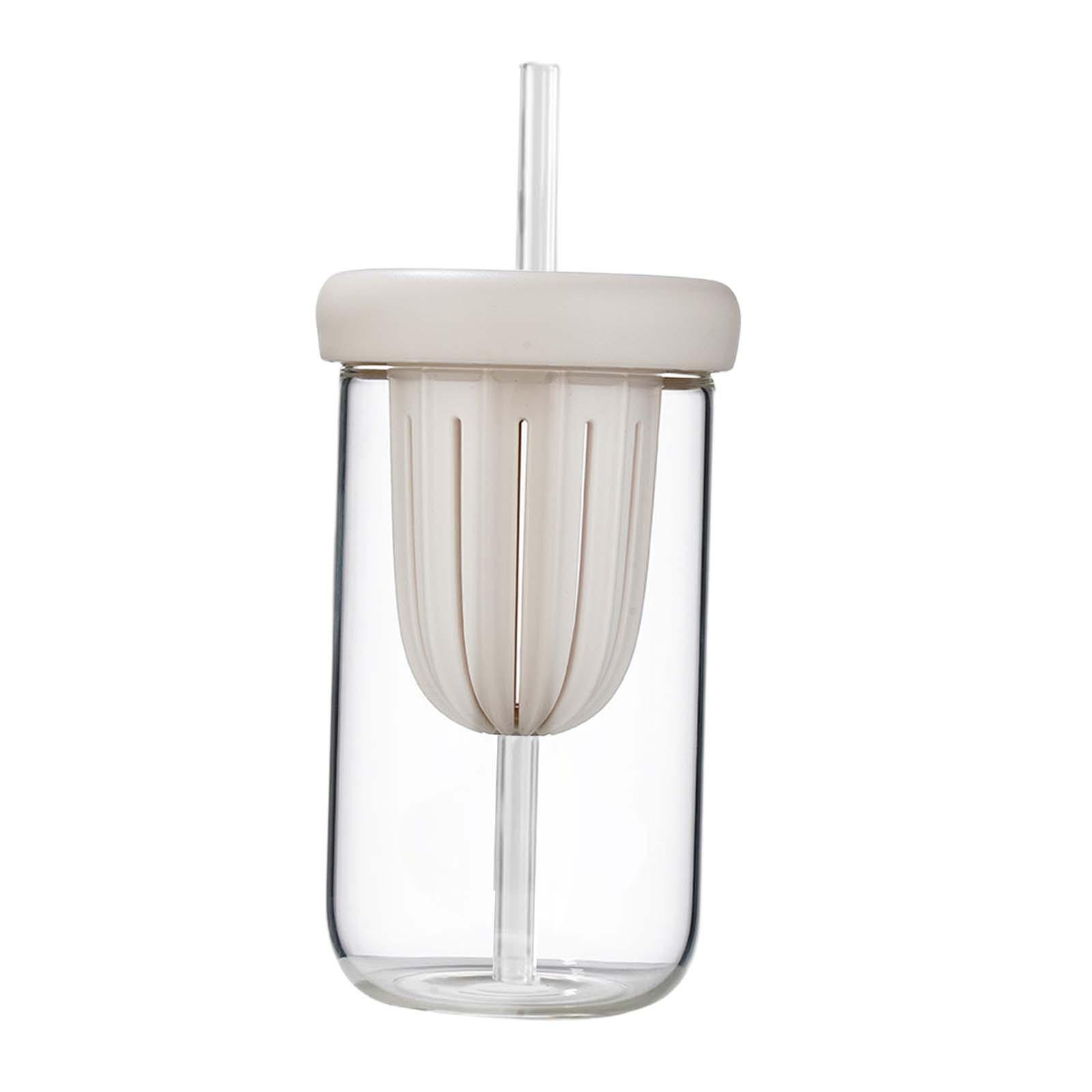 Butelka na wodę ze słomką Bubble Tea Cup do Smoothies Smoothies Biała 450ml Liczba elementów w zestawie 100 szt.