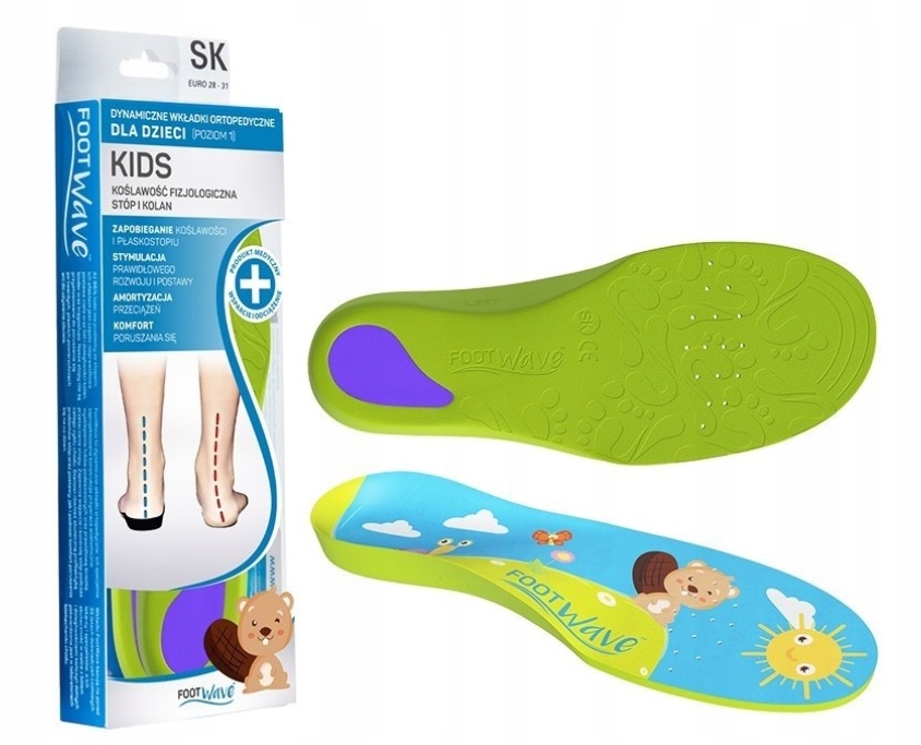

Wkładki do butów dla dzieci FootWave Kids 30-31