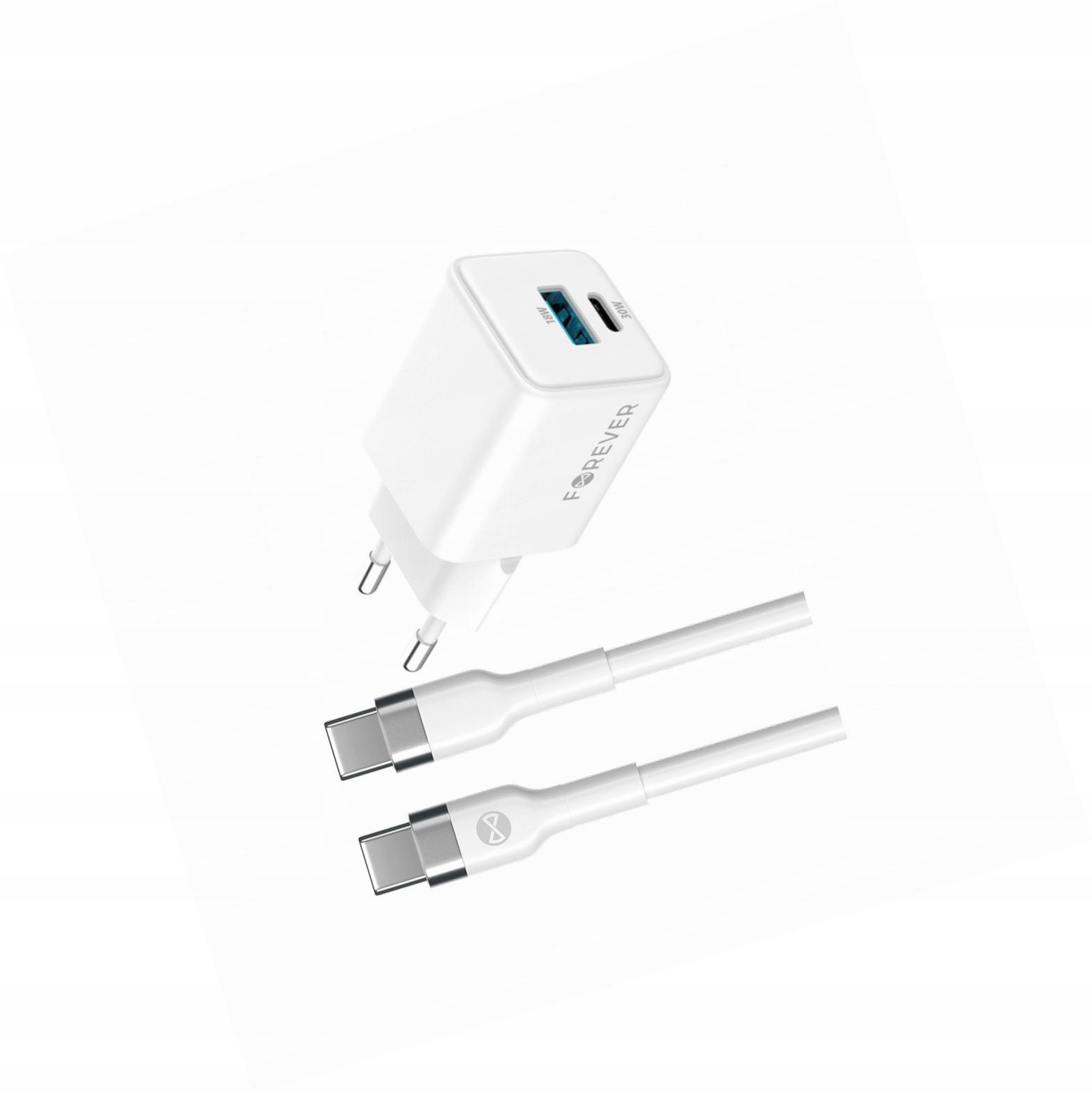 Szybka ładowarka GaN 30W Usb i Usb-c z kablem do Samsung Glaxy Z Fold 5