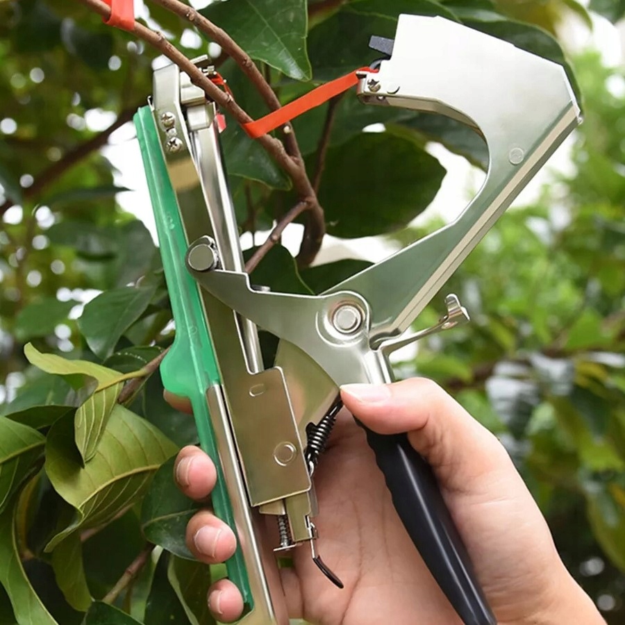 TAPENER ZSZYWACZ OGRODOWY SZKÓŁKARSKI DO ROŚLIN OGRÓD DZIAŁKA TAŚMA HTB Maksymalna długość zszywek 4 mm