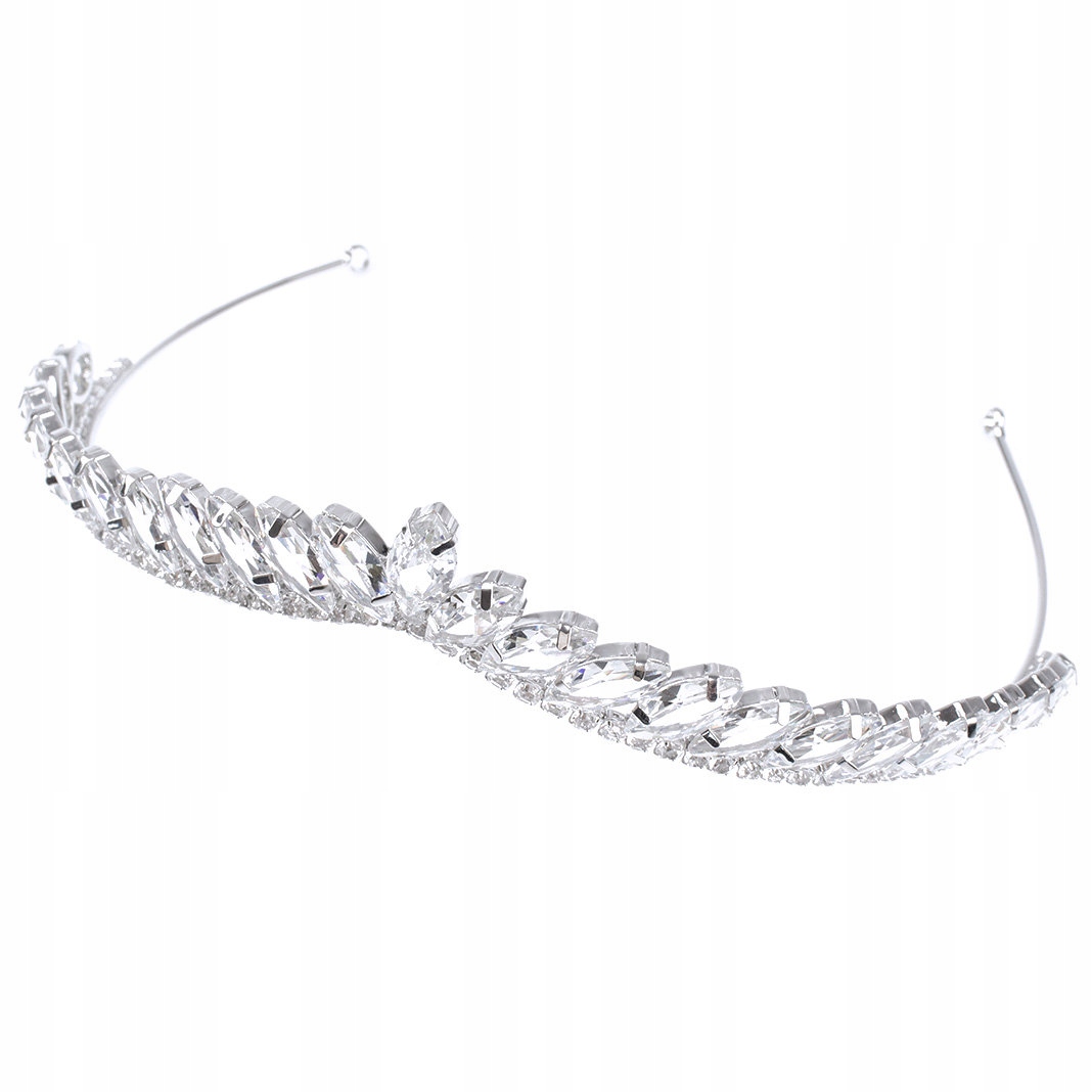 

Ozdoba Ślubna korona Tiara Diadem Kryształ Aaa