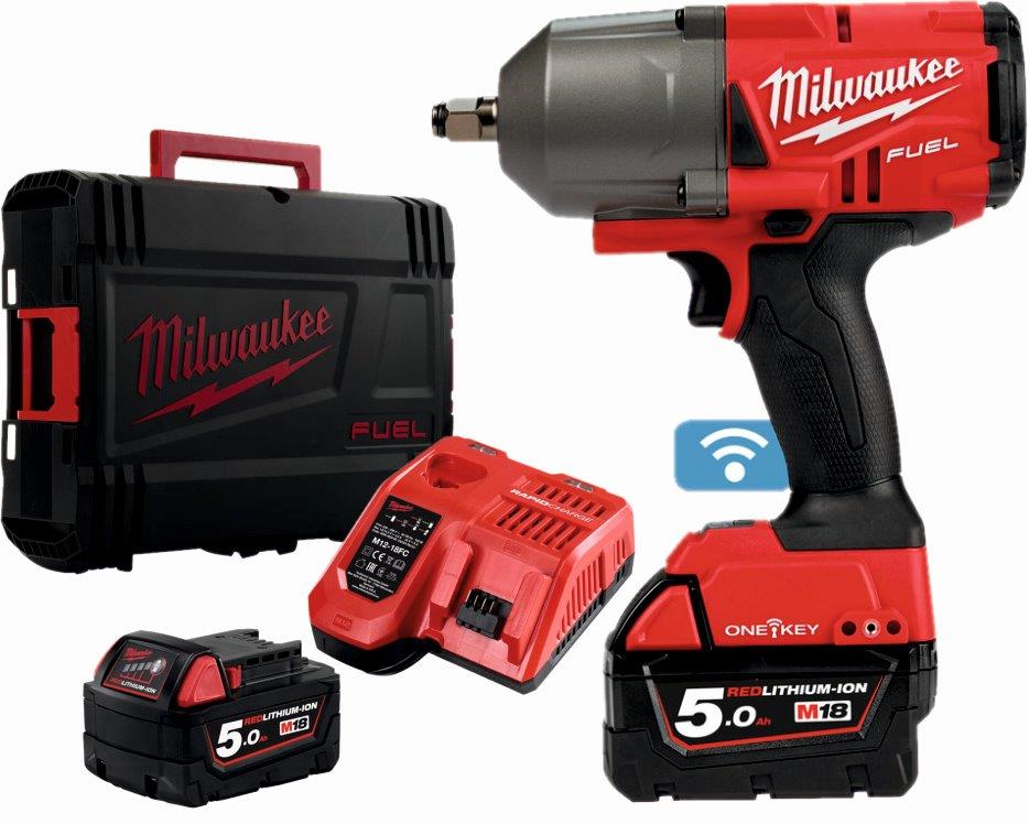 Milwaukee Rázový Uťahovák 1/2 Akumulátorový 18V 1898NM One-key Sada
