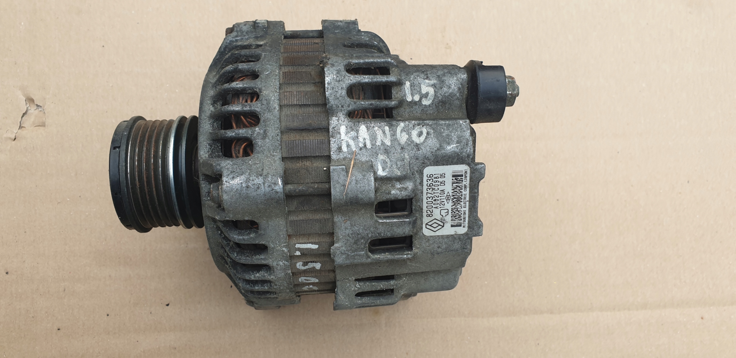 ALTERNATOR RENAULT KANGOO 8200373636 1.5 DCI