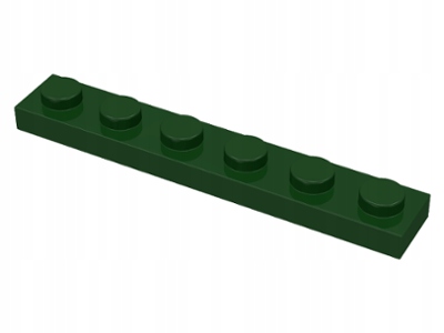 

Lego 3666 Płytka 1x6 c zielona 5szt