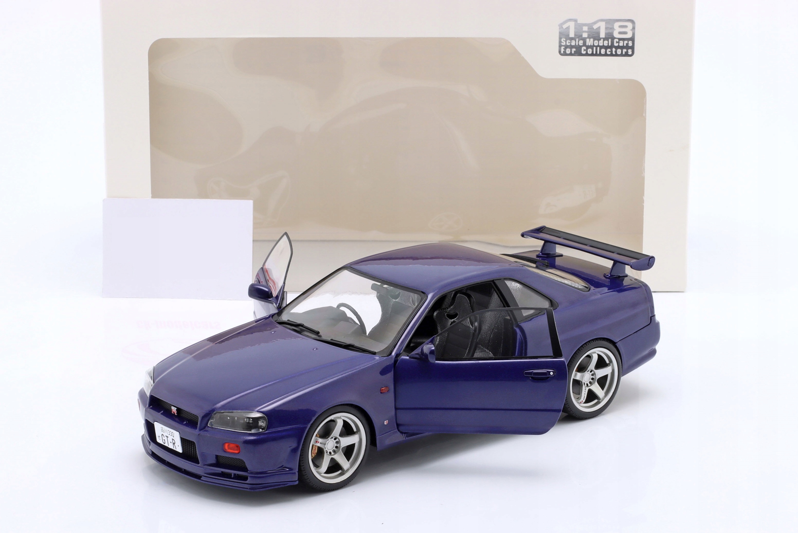 Nissan Skyline (R34) GT-R Blue 1999 Solido 1:18 • Cena, Opinie